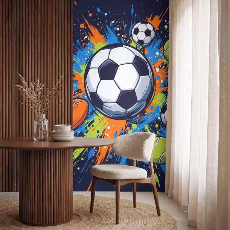 Behang - Sport - Ballen - Kleurrijk — 4