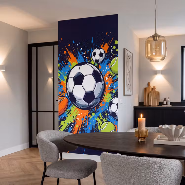 Behang - Sport - Ballen - Kleurrijk — 5