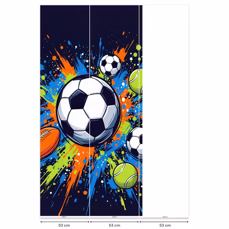 Behang - Sport - Ballen - Kleurrijk — 6