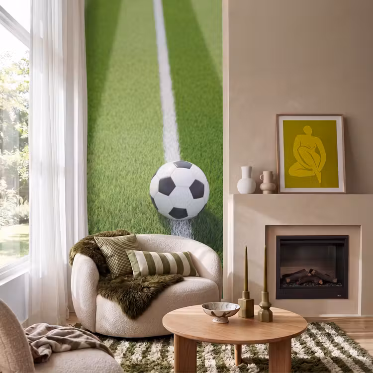 Behang - Voetbal - Grasveld - Sport - Groen — 1