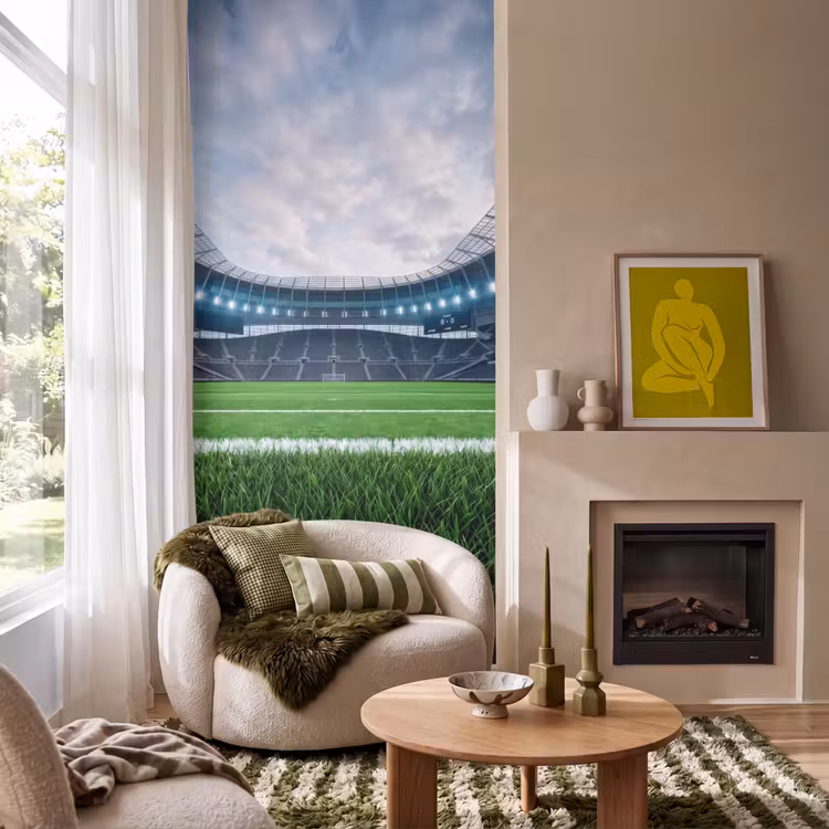 Behang - Voetbal - Stadion - Sport - Groen — 1