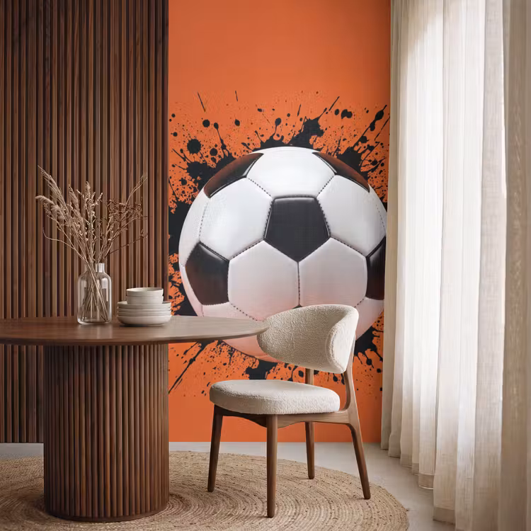 Behang - Voetbal - Verf - Sport - Oranje — 4
