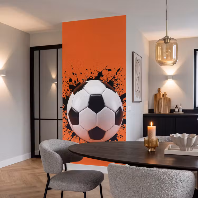 Behang - Voetbal - Verf - Sport - Oranje — 5