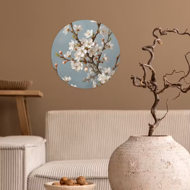 Behangcirkel - Botanisch - Stilleven - Blauw — 2