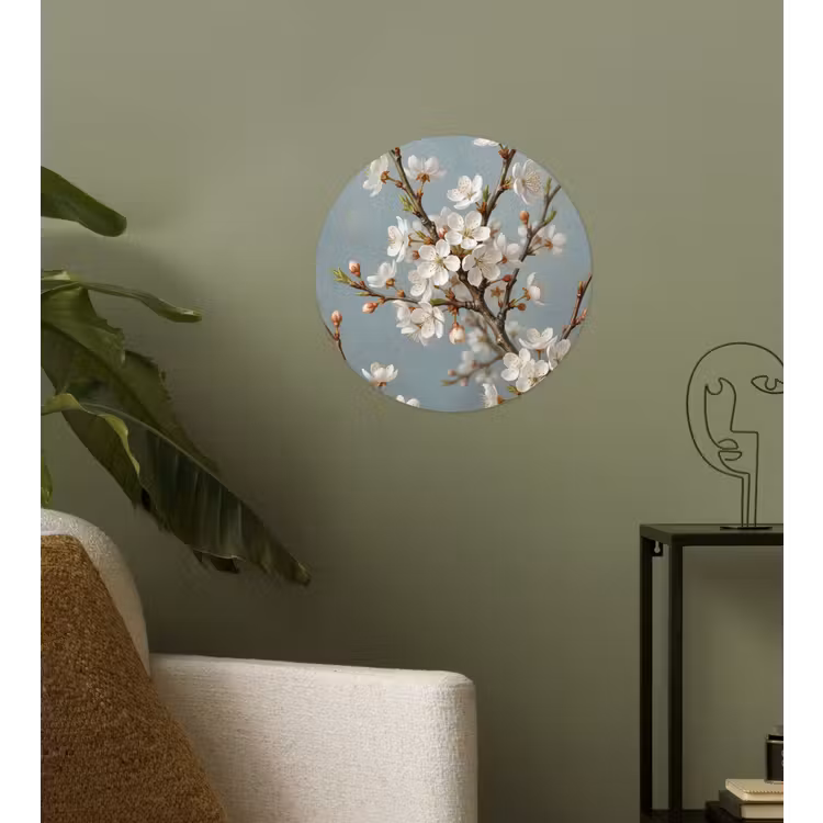 Behangcirkel - Botanisch - Stilleven - Blauw — 3