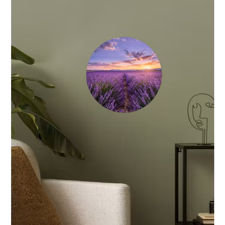 Behangcirkel - Lavendel - Veld - Natuur - Paars — 3