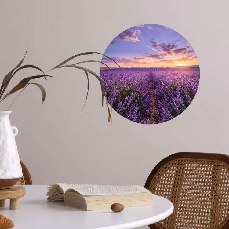 Behangcirkel - Lavendel - Veld - Natuur - Paars — 4