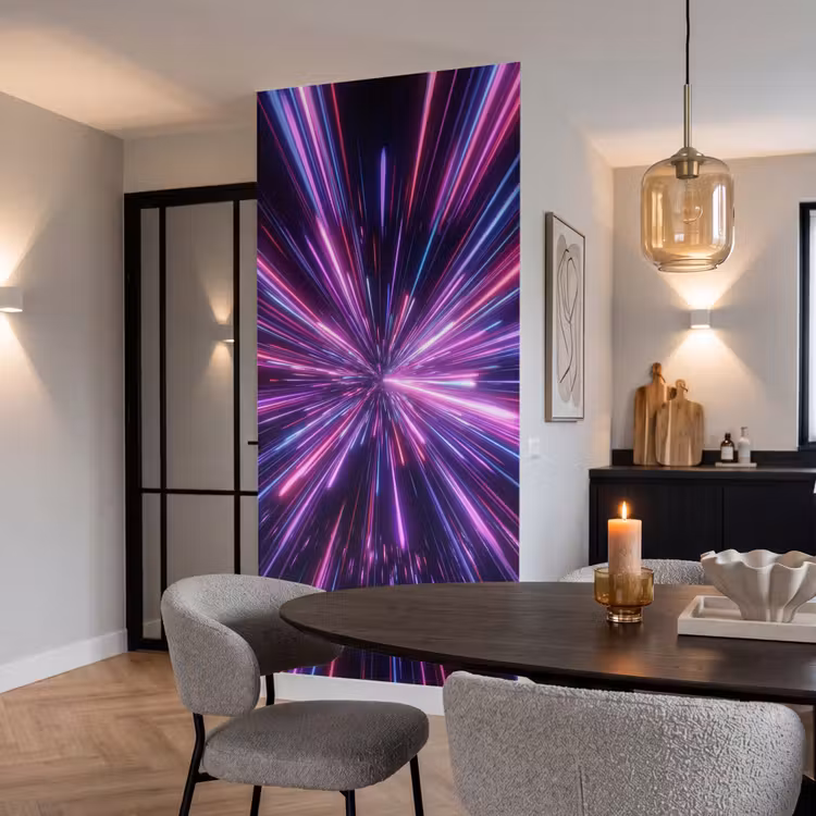 Behang - Lichtsnelheid - Ruimte - Roze - Paars — 5