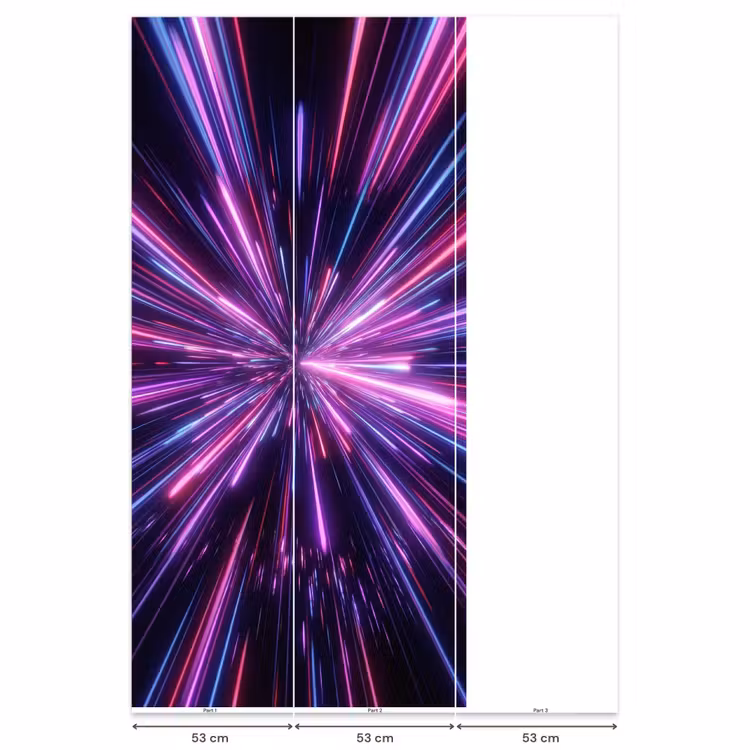 Behang - Lichtsnelheid - Ruimte - Roze - Paars — 6