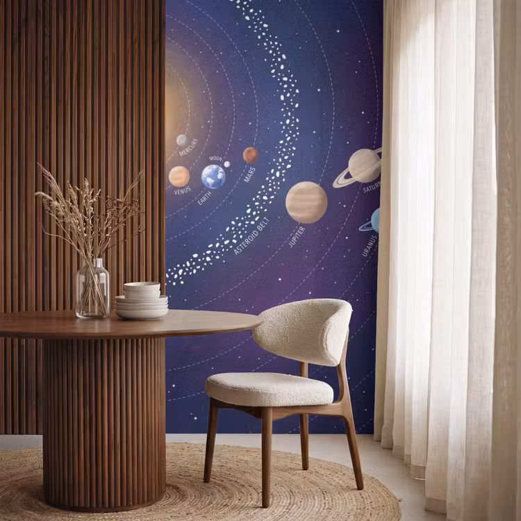 Behang - Planetenstelsel - Ruimte - Illustratie — 4