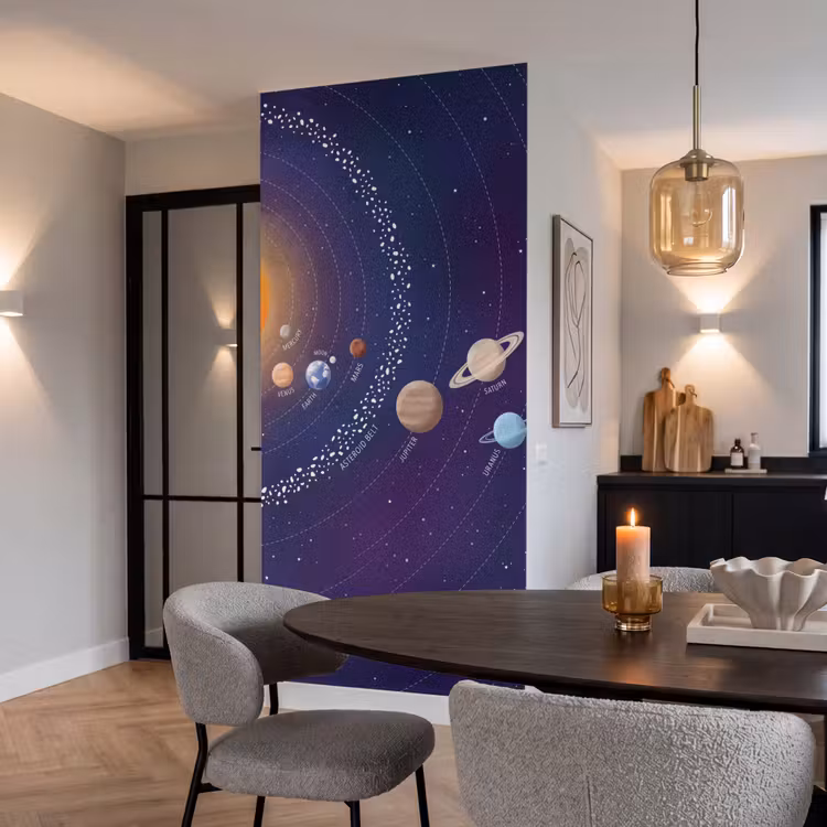 Behang - Planetenstelsel - Ruimte - Illustratie — 5