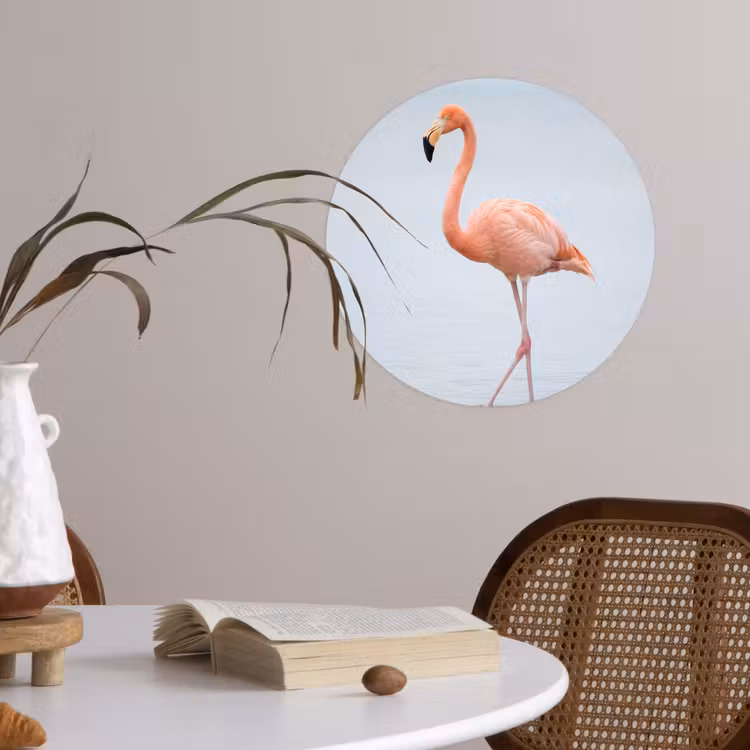 Behangcirkel - Flamingo - Zee - Roze — 4