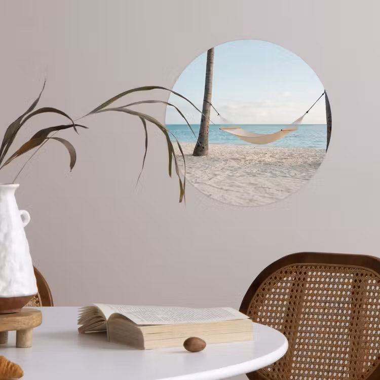 Behangcirkel - Hangmat - Strand - Wit — 4