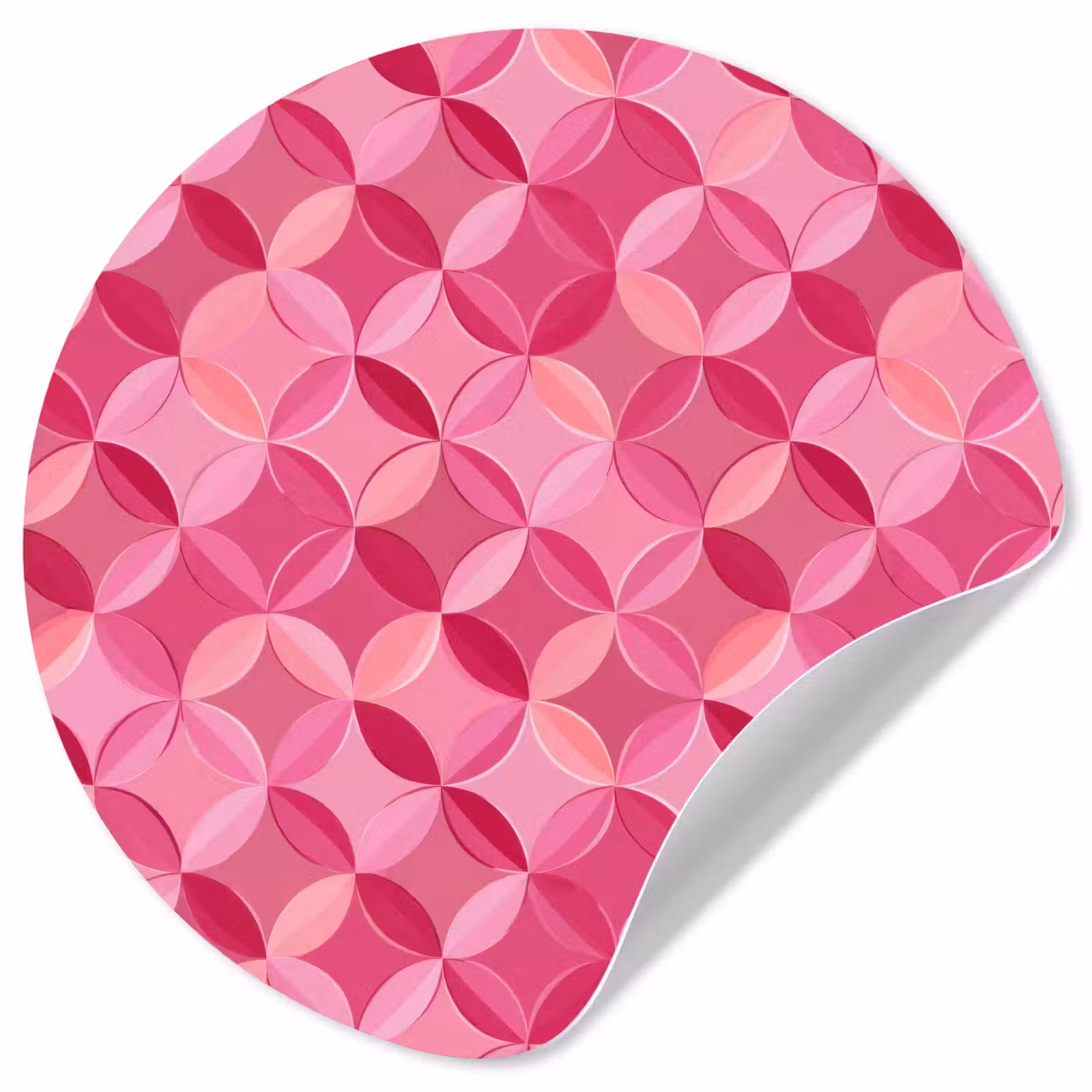 Behangcirkel - Geometrisch - Mozaïek - Modern - Roze — 1