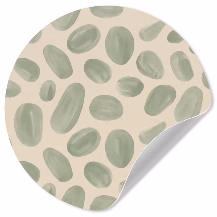 Behangcirkel - Abstract - Patroon - Organisch - Groen - Modern — 1