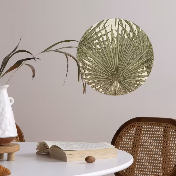 Behangcirkel - Blad - Tropisch - Patroon - Natuur - Groen — 4