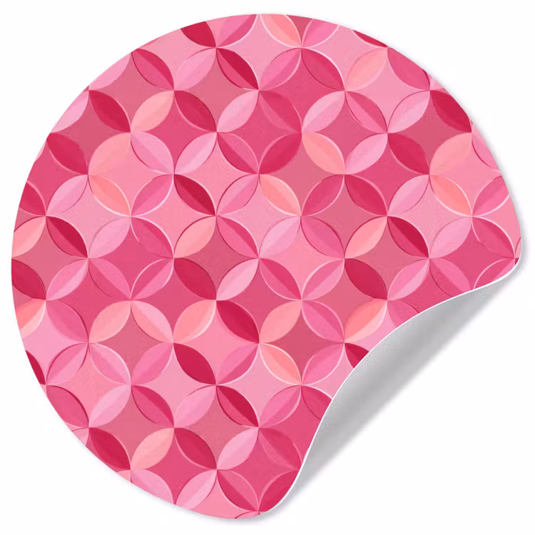 Behangcirkel - Geometrisch - Mozaïek - Modern - Roze — 1