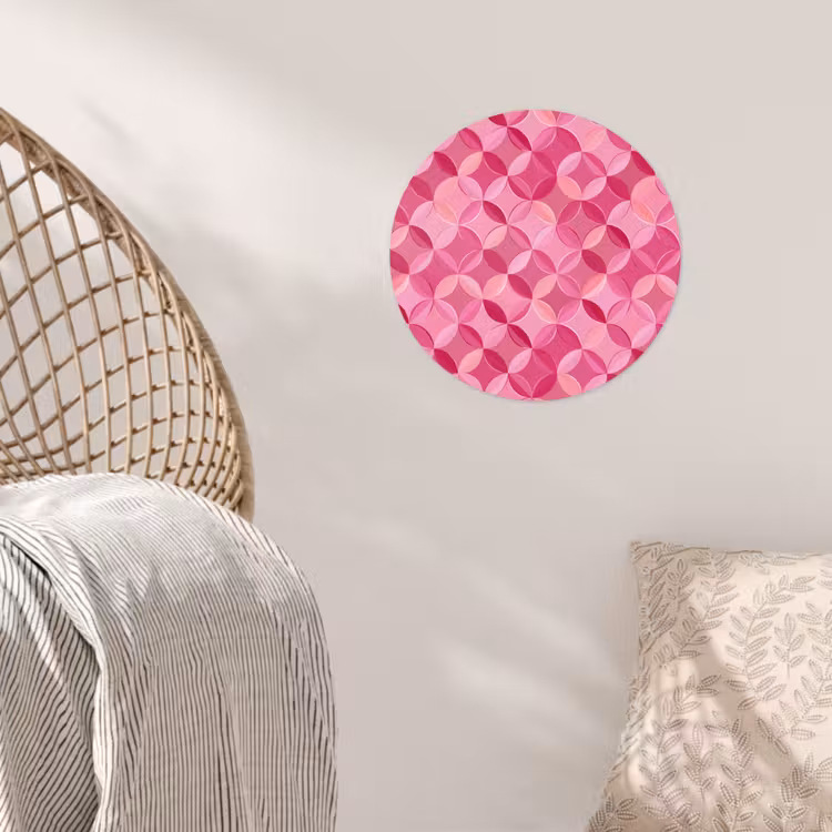 Behangcirkel - Geometrisch - Mozaïek - Modern - Roze — 5