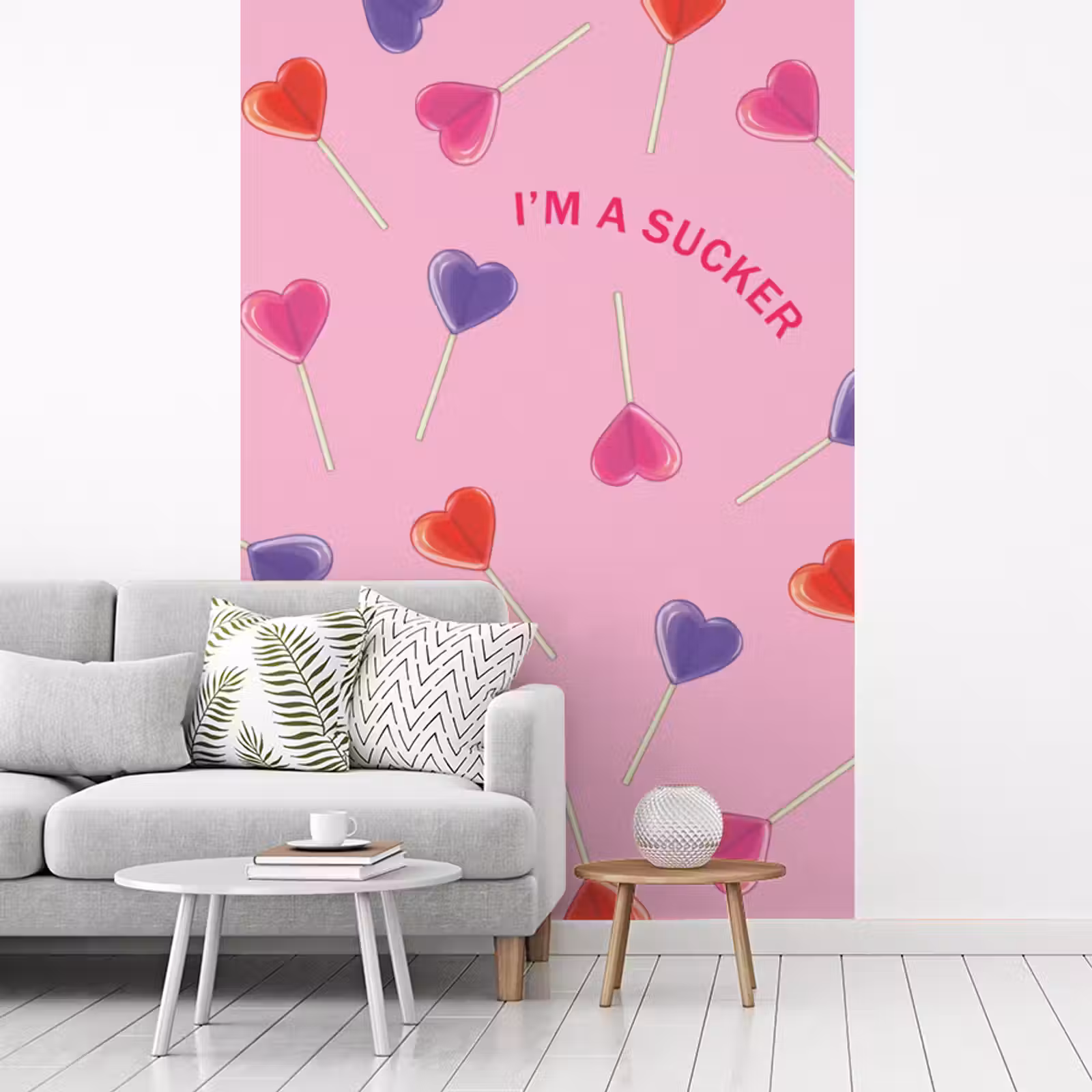 Behang - Lolly - Valentijn - Illustratie - Snoep — 1