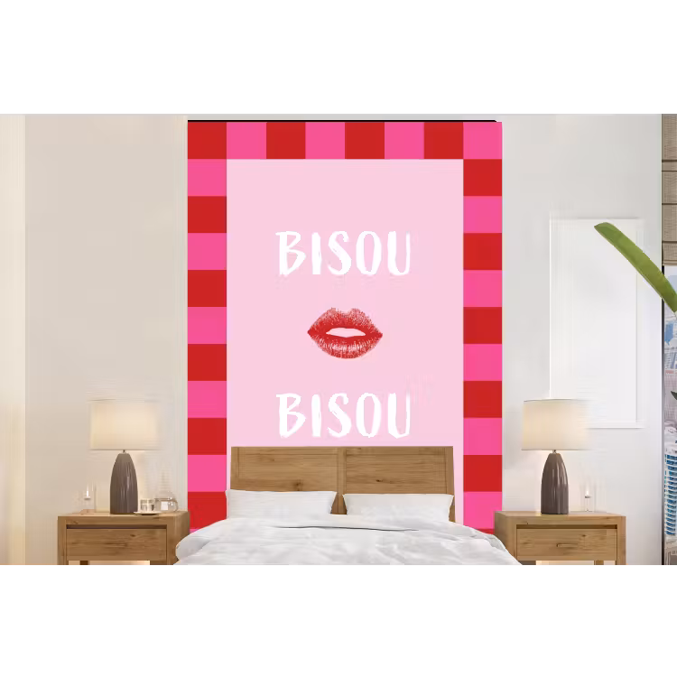 Behang - Kiss - Roze - Frans - Valentijn — 6