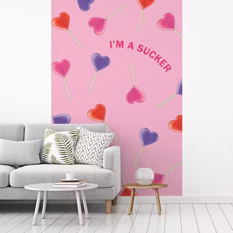 Behang - Lolly - Valentijn - Illustratie - Snoep — 1