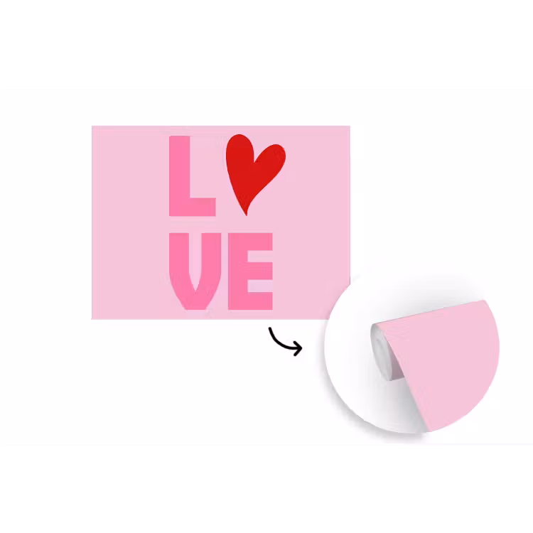 Behang - Love - Roze - Hart - Valentijn — 1