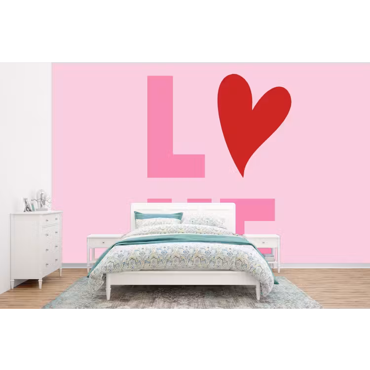 Behang - Love - Roze - Hart - Valentijn — 4