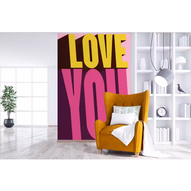 Behang - Love - Tekst - Roze - Valentijn — 3