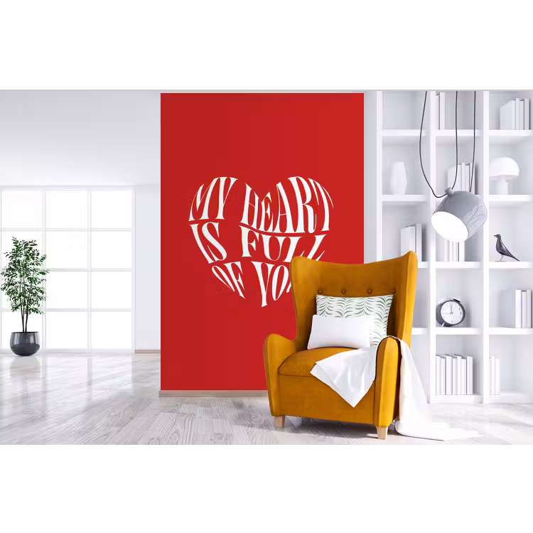 Behang - Rood - Hart- Tekst - Valentijn — 3