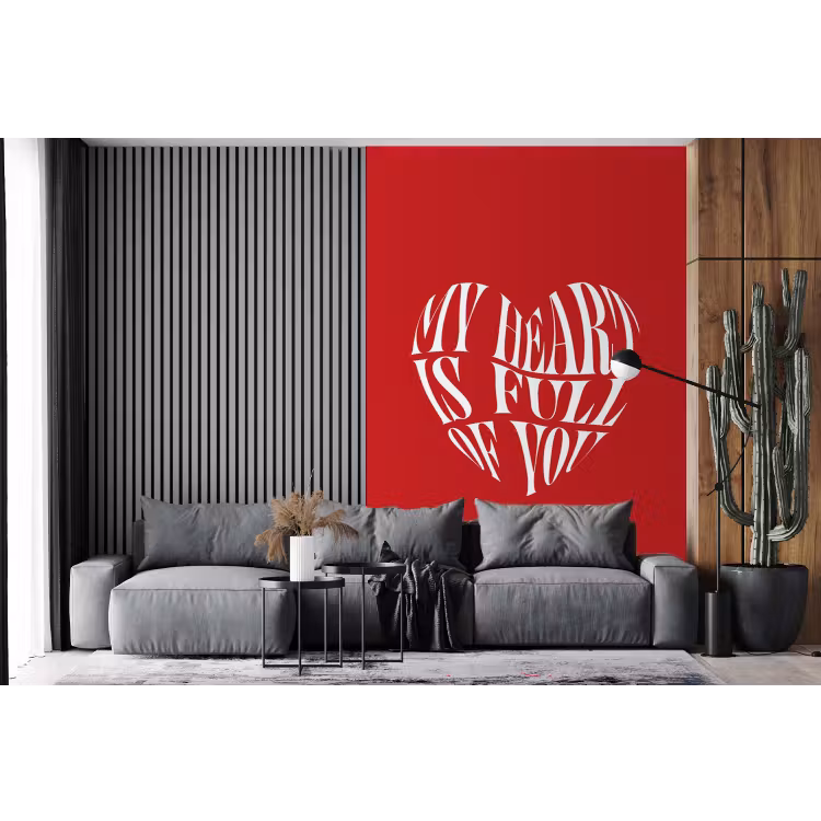 Behang - Rood - Hart- Tekst - Valentijn — 4