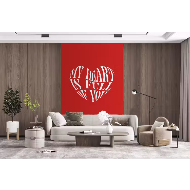 Behang - Rood - Hart- Tekst - Valentijn — 5