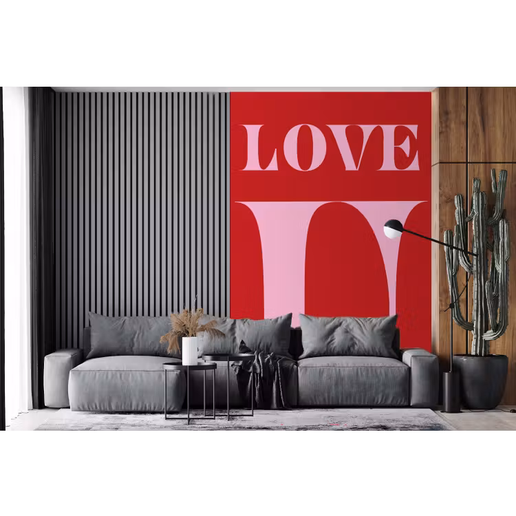 Behang - Rood - Love - Valentijn - Roze — 4