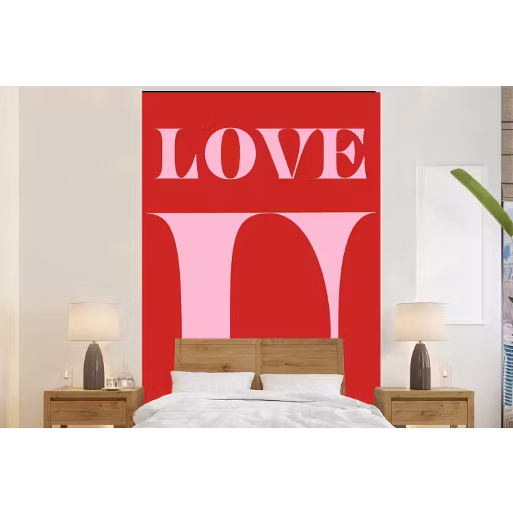 Behang - Rood - Love - Valentijn - Roze — 6