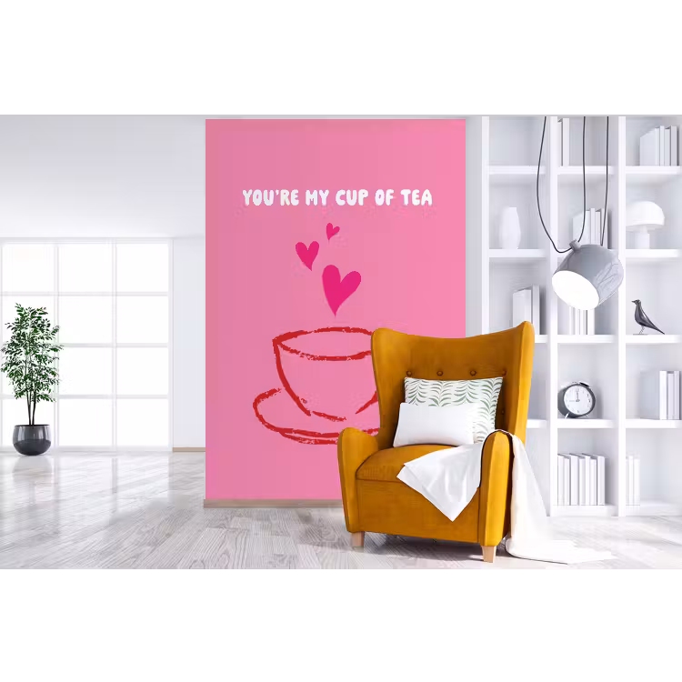 Behang - Thee - Roze - Valentijn - Tekst — 3
