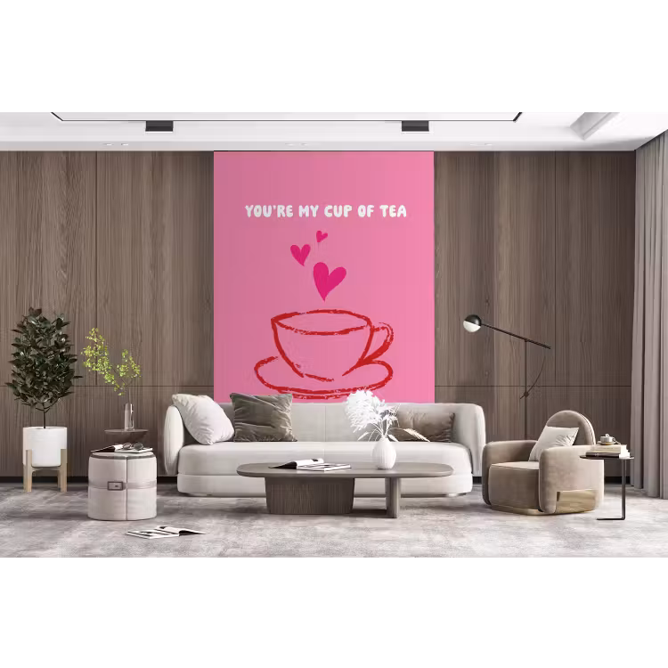 Behang - Thee - Roze - Valentijn - Tekst — 5