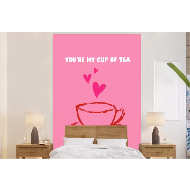 Behang - Thee - Roze - Valentijn - Tekst — 6