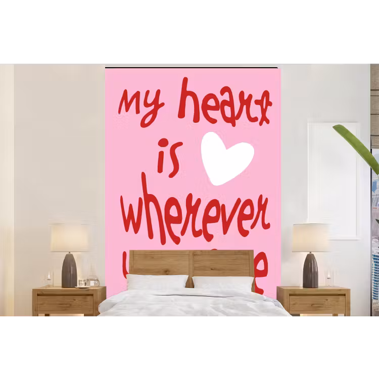 Behang - Valentijn - Hart - Liefde - Roze — 6