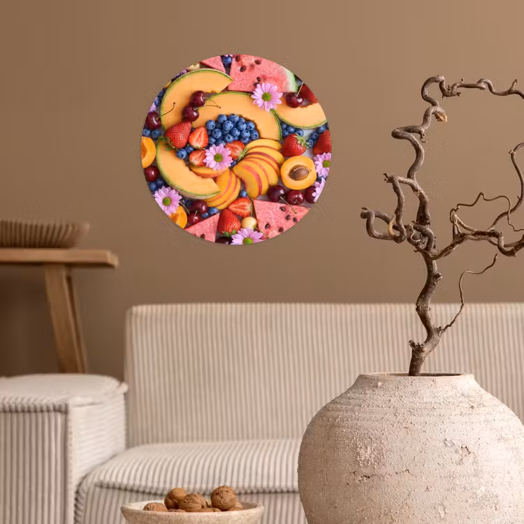 Behangcirkel - Eten - Fruit - Zomer - Kleurrijk — 2