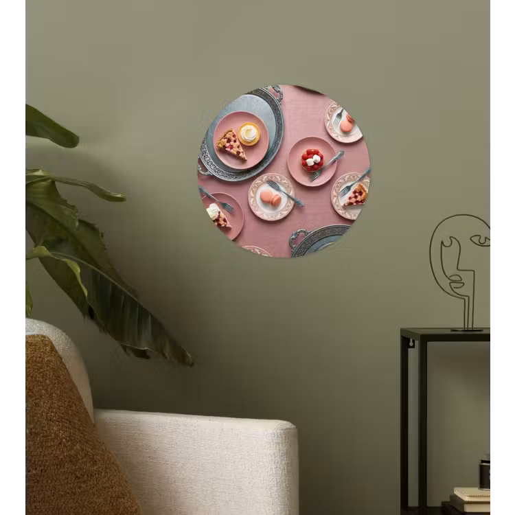 Behangcirkel - Dessert - Taart - Gebak - Zoet - Roze — 3