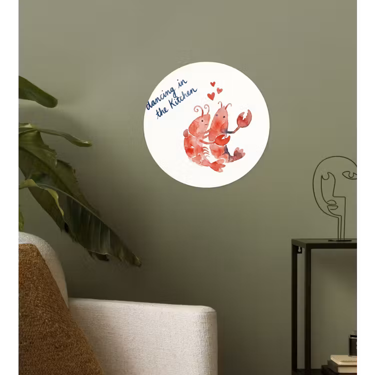 Behangcirkel - Dier - Dans - Liefde - Waterverf - Rood — 3