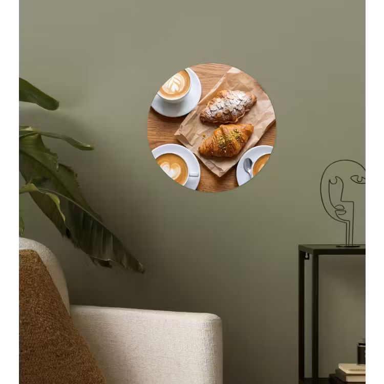 Behangcirkel - Eten - Croissant - Koffie - Ontbijt - Modern — 3