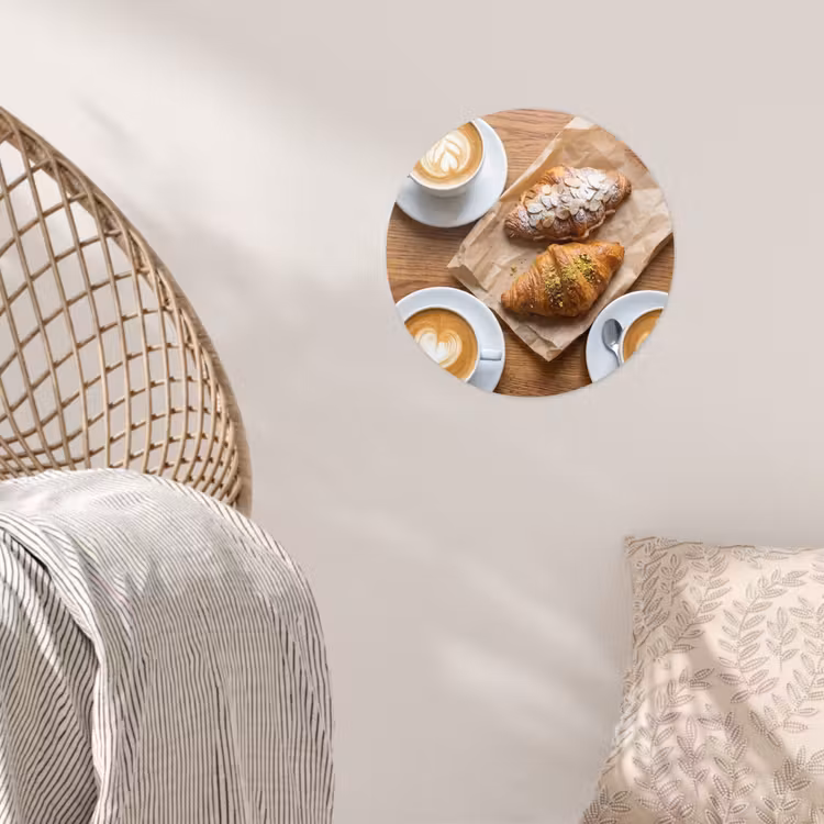 Behangcirkel - Eten - Croissant - Koffie - Ontbijt - Modern — 5