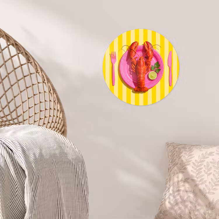 Behangcirkel - Eten - Roze - Geel - Modern - Culinaire — 5