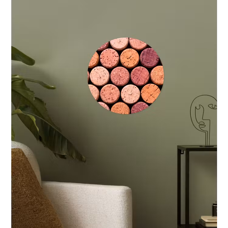 Behangcirkel - Kurk - Patroon - Abstract - Modern - Rood — 3