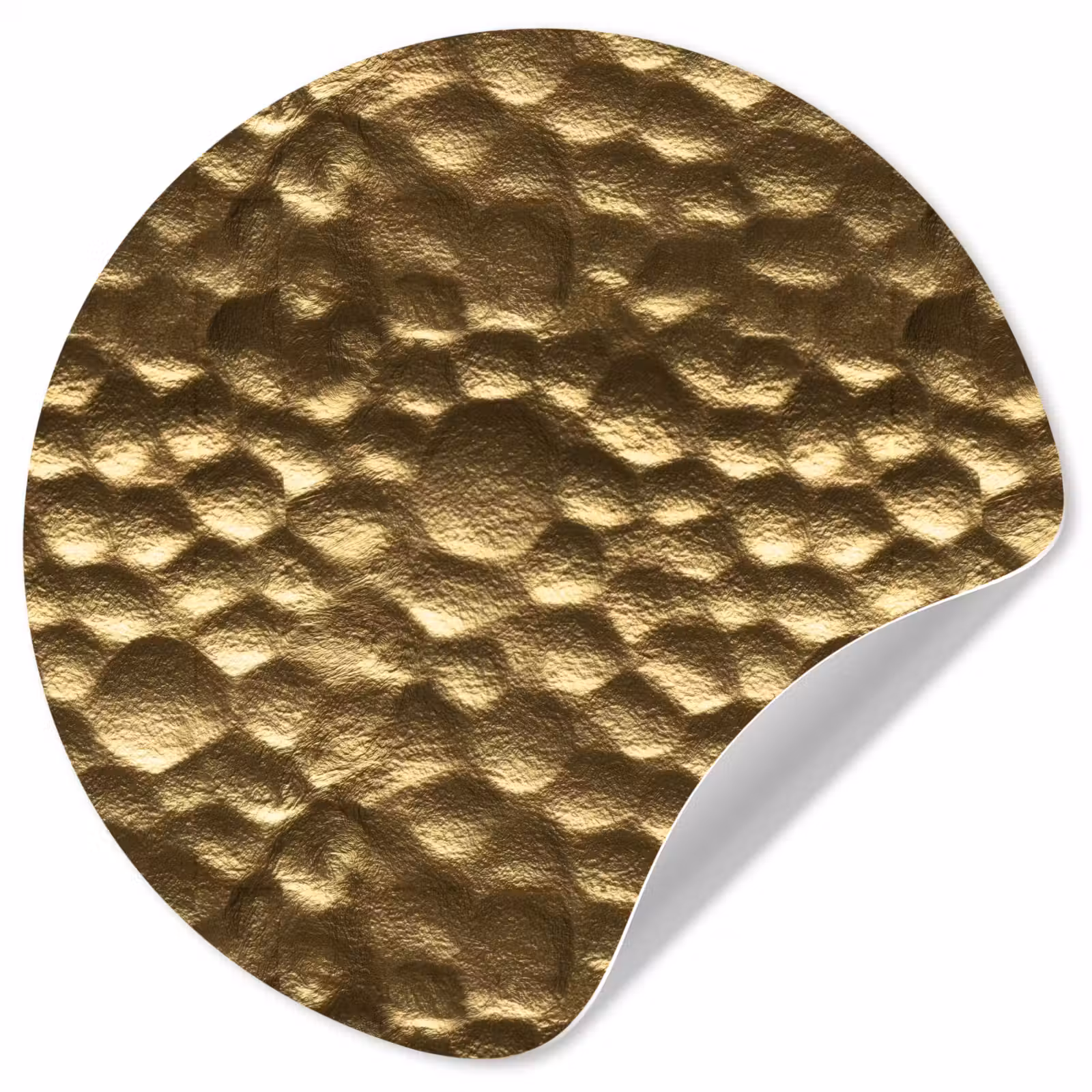 Behangcirkel - Gehamerd - Reliëf - Textuur - Bronsgoud — 1