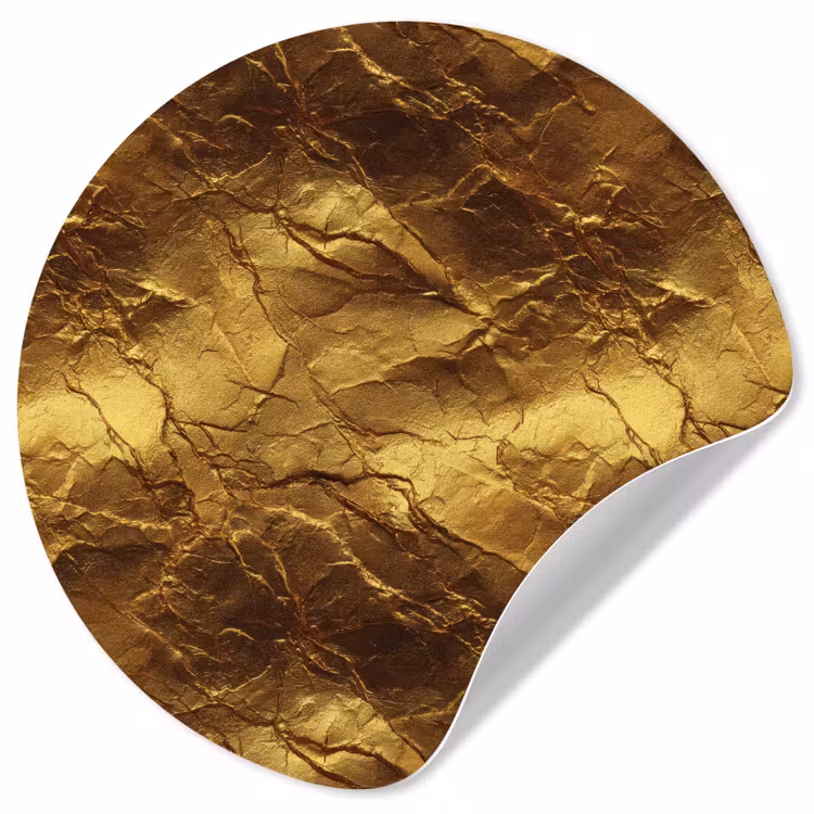 Behangcirkel - Bladgoud - Textuur - Goud — 1