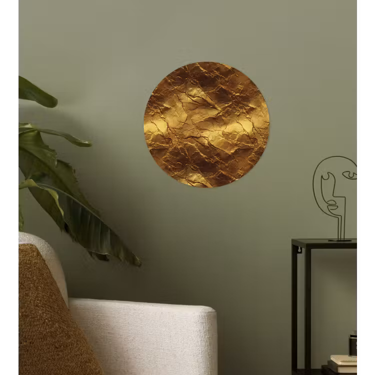 Behangcirkel - Bladgoud - Textuur - Goud — 3