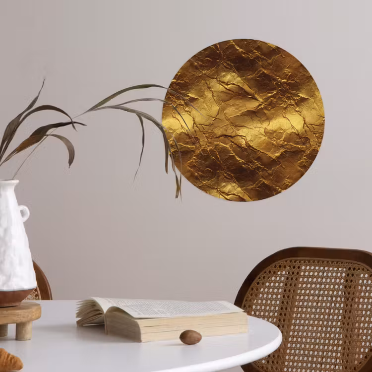 Behangcirkel - Bladgoud - Textuur - Goud — 4