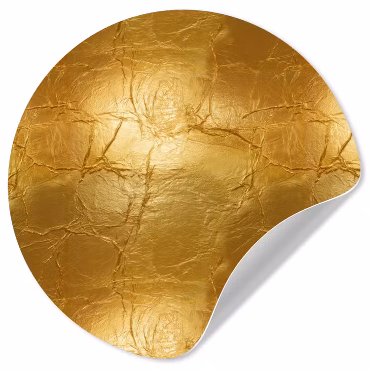 Behangcirkel - Bladgoud - Vintage - Textuur - Warm Goud — 1