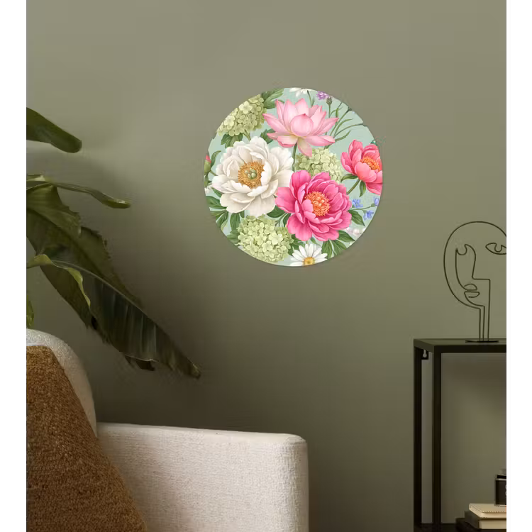 Behangcirkel - Bloemen - Patroon - Botanisch - Groen — 3